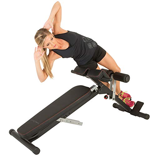 FITNESS REALITY X-Class Light Commercial Multi-Workout Hyperextension Bauch- und Rückentrainer, Schwarz