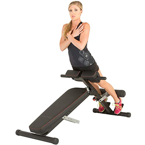 FITNESS REALITY X-Class Light Commercial Multi-Workout Hyperextension Bauch- und Rückentrainer, Schwarz