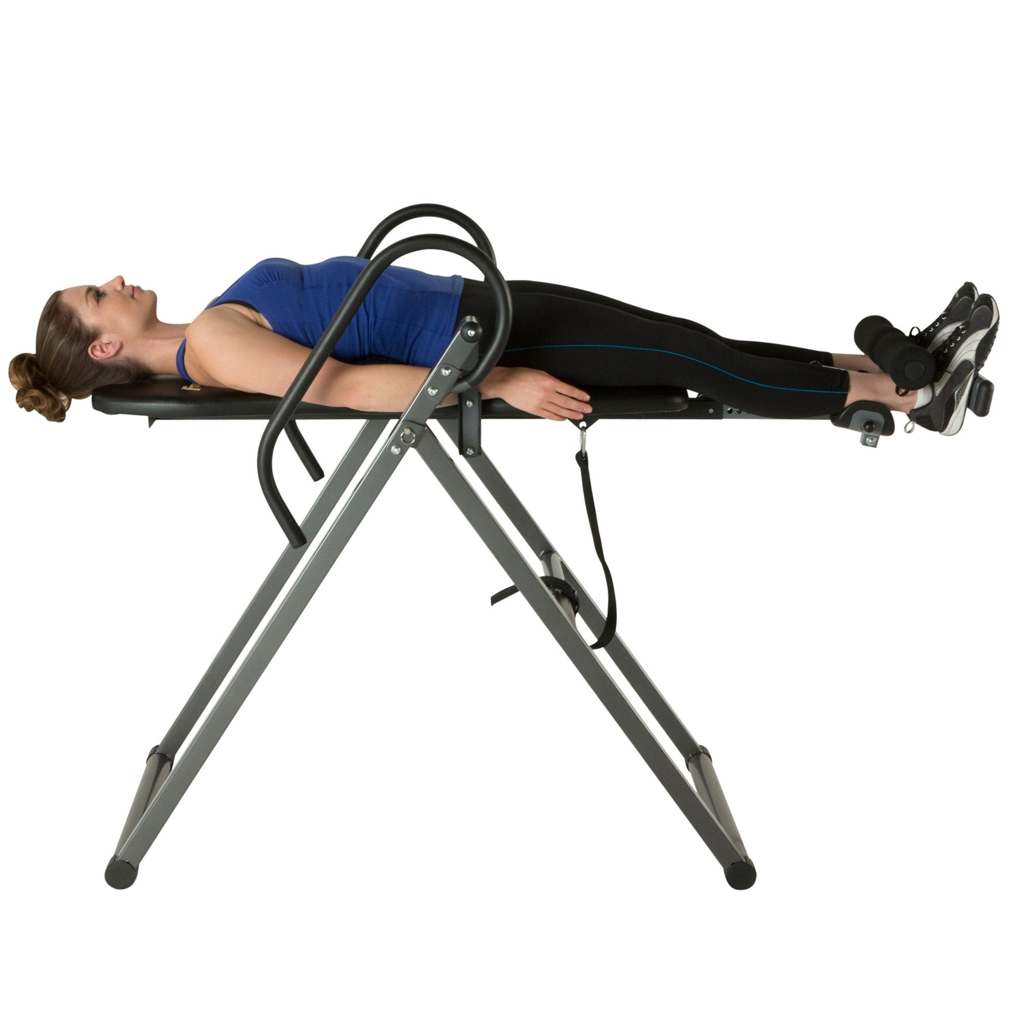 FITNESS REALITY 790XLT Inversionstisch mit Rückenkissen, verstellbar bis 1,98m Körpergrösse, 136kg maximales Benutzergewicht, volle vertikale Inversion bis 180 Grad