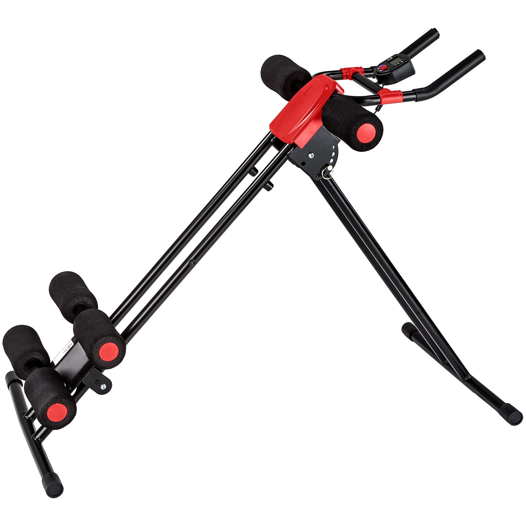 TecTake Bauchtrainer Rückentrainer AB Trainer mit Trainingscomputer | faltbar