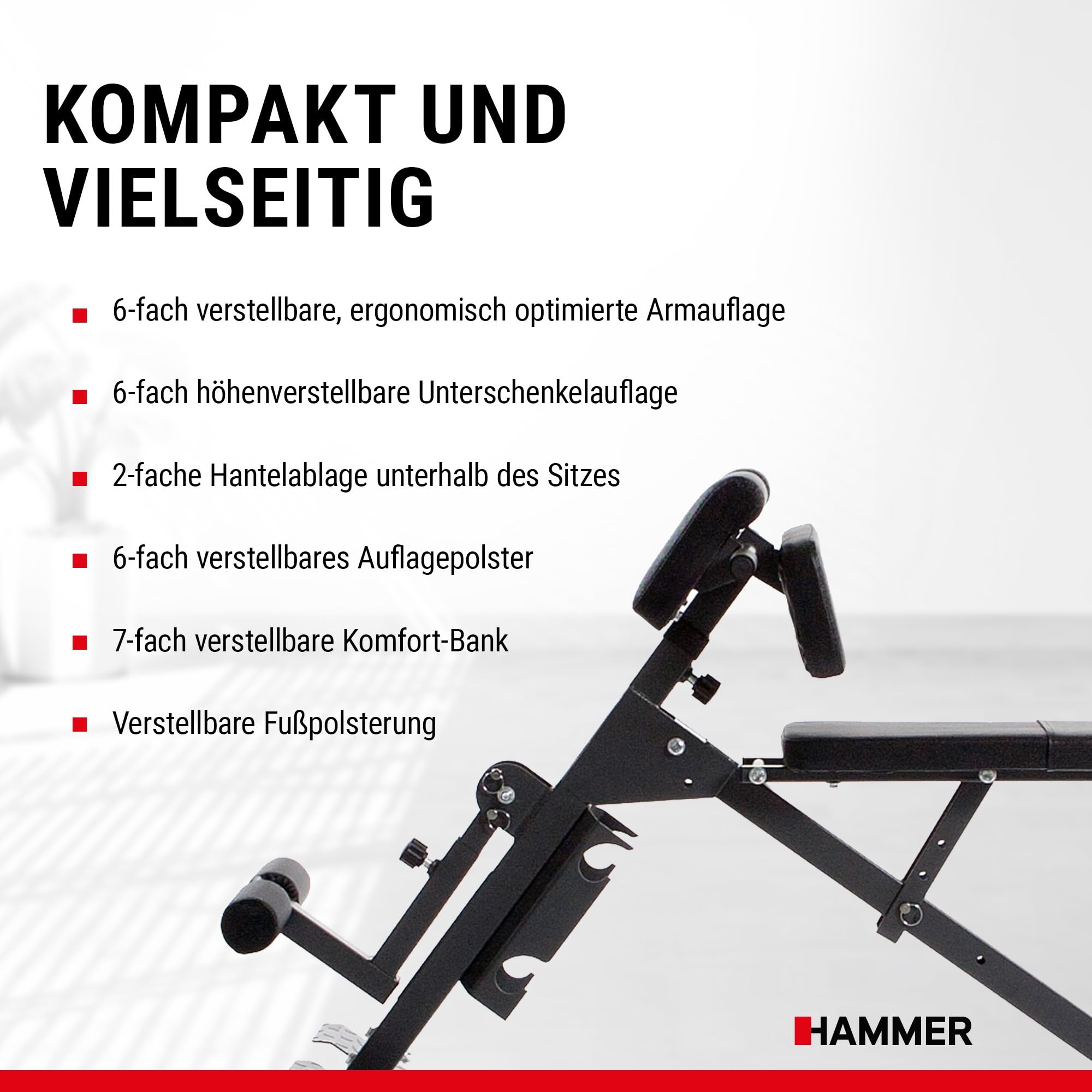 HAMMER Bauch Rückentrainer Ab And Back Trainer Bauch-rückentrainer, schwarz,