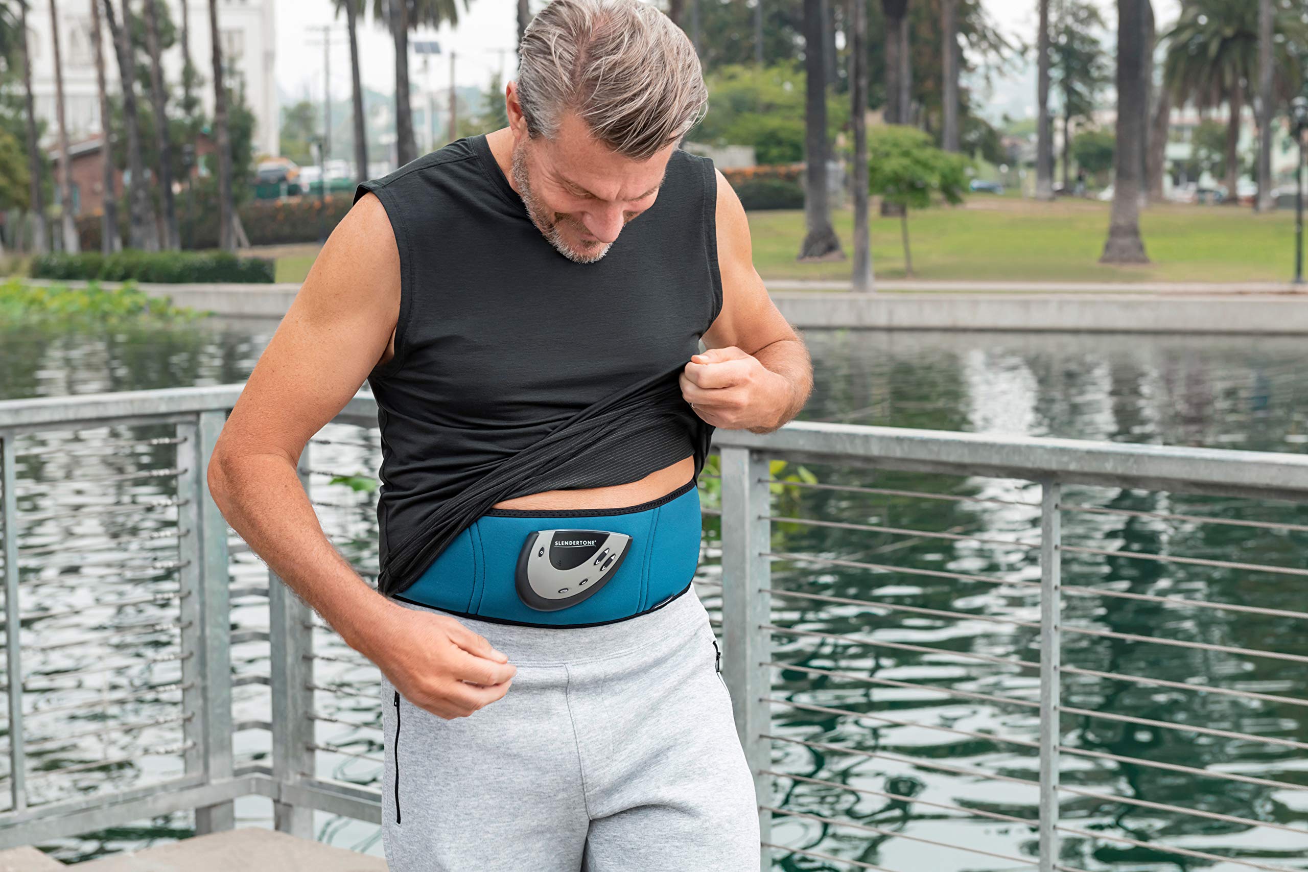 Slendertone Unisex Elektro-muskel-stimulation Abs 5 Bauchtrainer Mit Elektro muskel stimulation, grau, Einheitsgröße EU